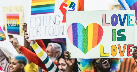 pride parade stock image